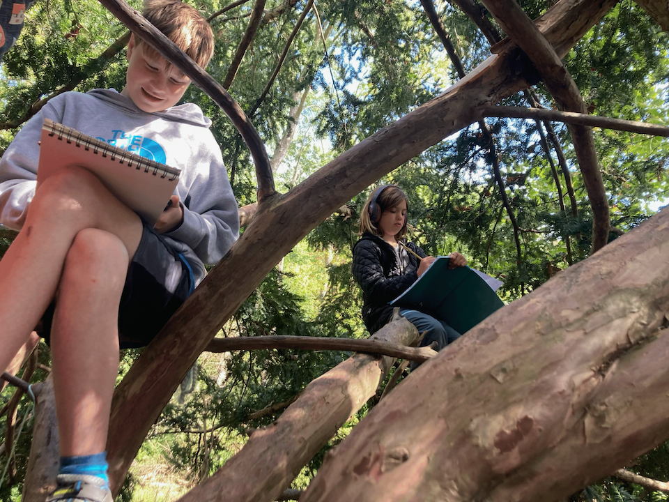 No need for desks at the Chagrin Valley Learning Collective