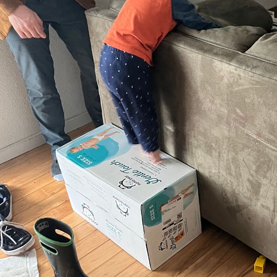 Toddler climbing toy kitchen